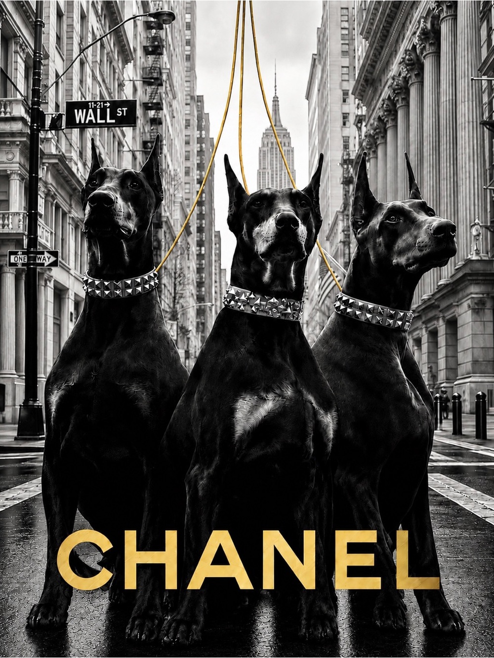 Designer Dobermans™ | Pick 5 Luxury Fashion Dog Wall Art Prints | 8x10 Chanel LV - Picture 13 of 16
